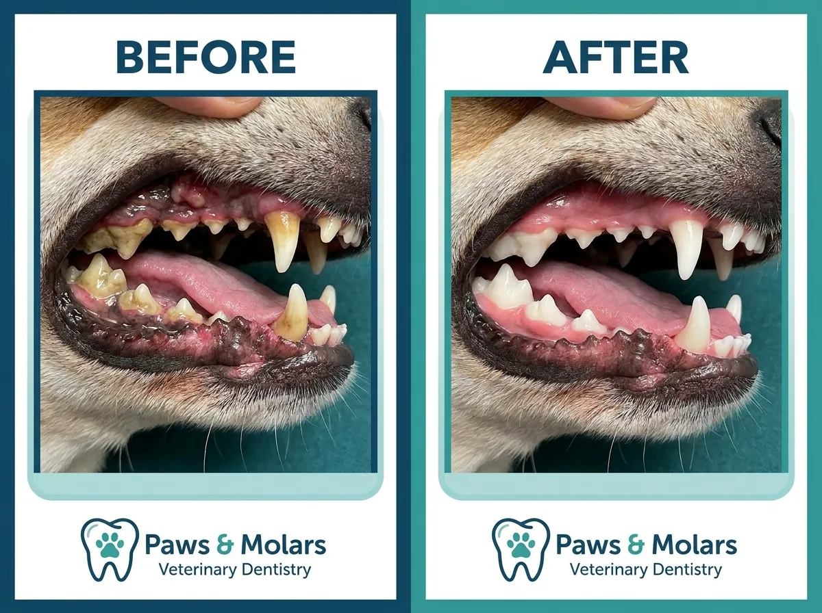 Visual Proof: How to Use Veterinary Dental Before-and-After Photos to Drive Bookings