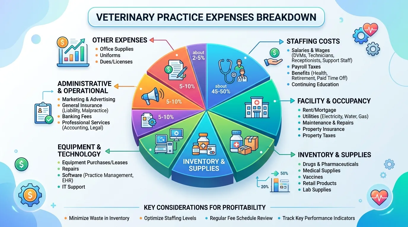 Veterinary Practice Expenses Breakdown: What Percentage Should You Be Spending on Staff, Overhead, and Marketing?